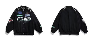F3.NB Street Racing Bomber Jacket ,  - Streetwear Jacket - Slick Street