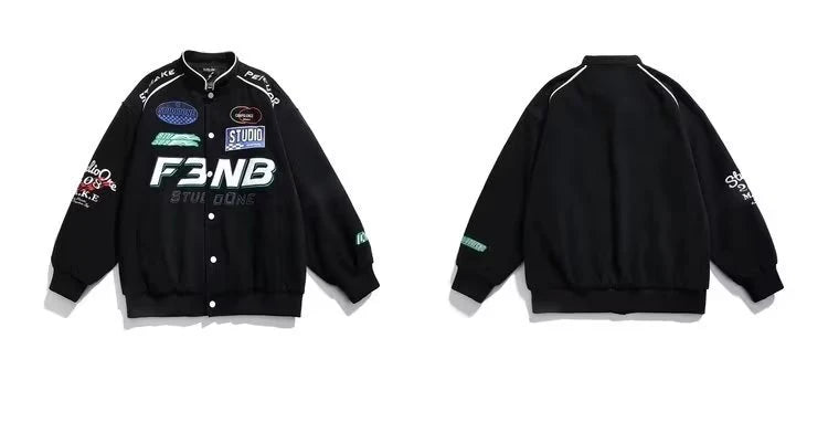 F3.NB Street Racing Bomber Jacket ,  - Streetwear Jacket - Slick Street