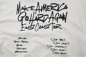 Make America Go Hard Again Graffiti Zipper Hoodie ,  - Streetwear Hoodie - Slick Street