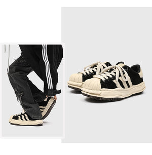 SP1 Striped Board Sneakers , - Streetwear Shoes - Slick Street