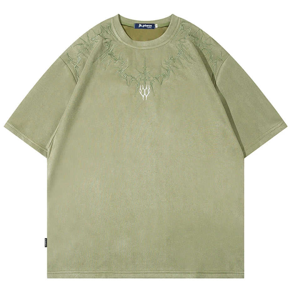 Ancient Cybersigilism Art T-Shirt Green, S - Streetwear T-Shirt - Slick Street