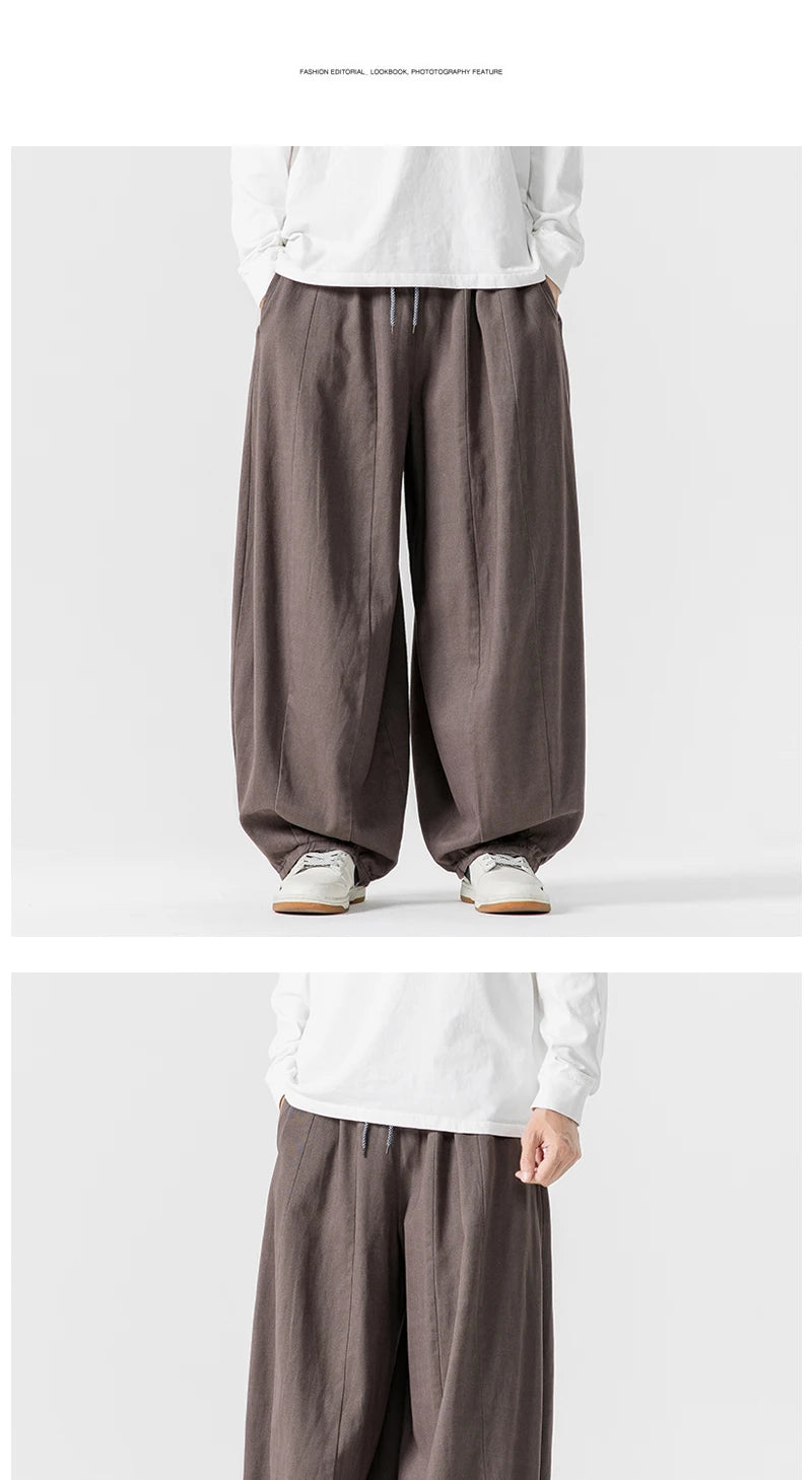 Lantern Loose Style Pants , - Streetwear Pants - Slick Street