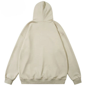 Fairy Star Ivory Cartoon Graffiti Graphic Pullover Hoodie ,  - Streetwear Hoodie - Slick Street