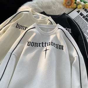 Embroidered Streetwear Vintage Sweater ,  - Streetwear Sweater - Slick Street