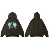Barbados Inside Out Painting Hoodie Grey, S - Streetwear Hoodie - Slick Street
