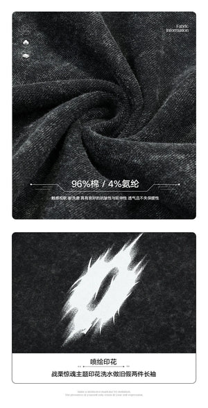 Coal Black Snowflake Long Sleeve Shirt , - Streetwear Shirt - Slick Street