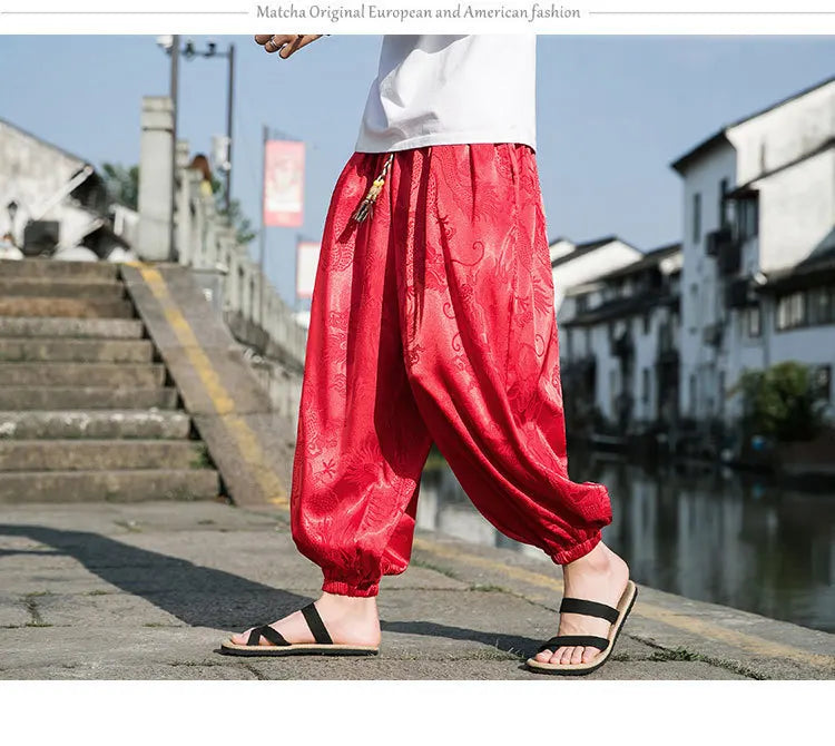 Dragon Japanese Pants , - Streetwear Pants - Slick Street