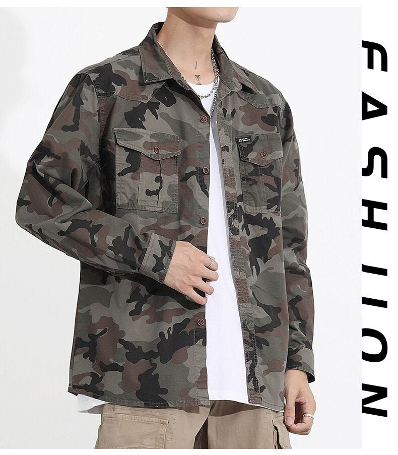 Military VSA Camouflage Shirt ,  - Streetwear Shirt - Slick Street