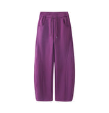 Smoky Tie-dye Straight Leg Pants XS, Purple - Streetwear Pants - Slick Street