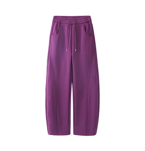 Smoky Tie-dye Straight Leg Pants XS, Purple - Streetwear Pants - Slick Street
