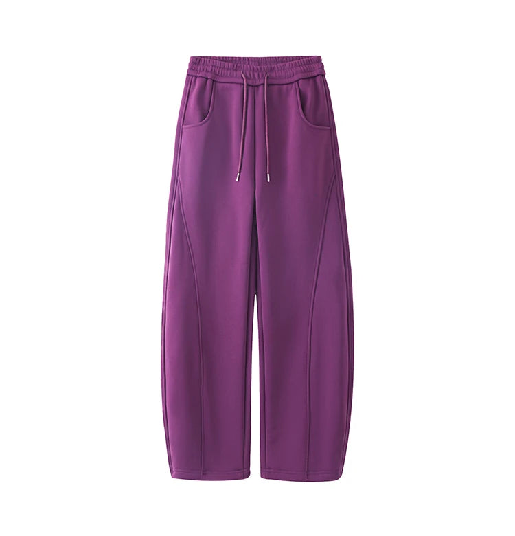 Smoky Tie-dye Straight Leg Pants XS, Purple - Streetwear Pants - Slick Street