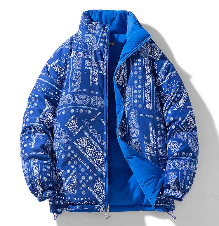 Tri-Cyro Double Sided Reversible Jacket Dark Blue, XS - Streetwear Jacket - Slick Street