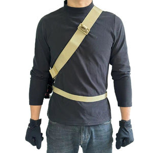 Multi Buckles Style Crossbody Bag , - Streetwear Bag - Slick Street