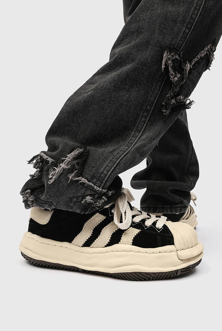 SP1 Striped Board Sneakers , - Streetwear Shoes - Slick Street