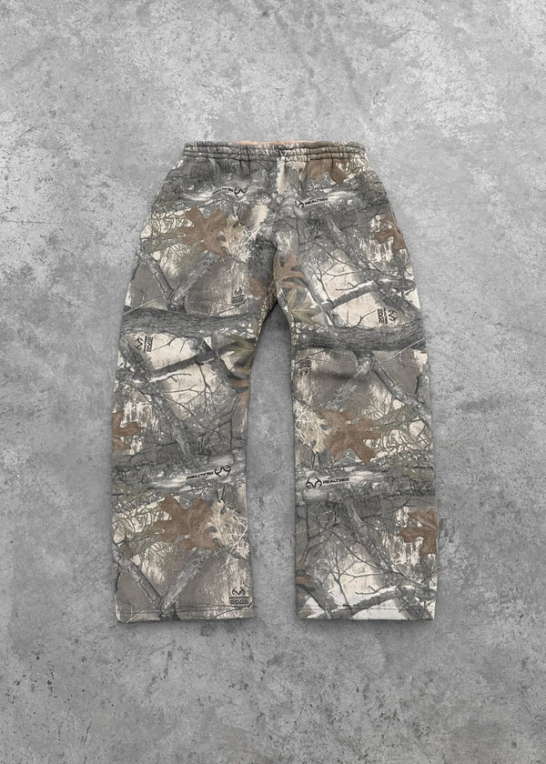 Camouflage Maple Leaves Pattern Pants , - Streetwear Pants - Slick Street