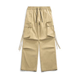 Y2K Streetwear Harem Straight Leg Pants XS, Sand - Streetwear Pants - Slick Street