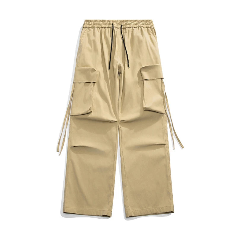 Y2K Streetwear Harem Straight Leg Pants XS, Sand - Streetwear Pants - Slick Street