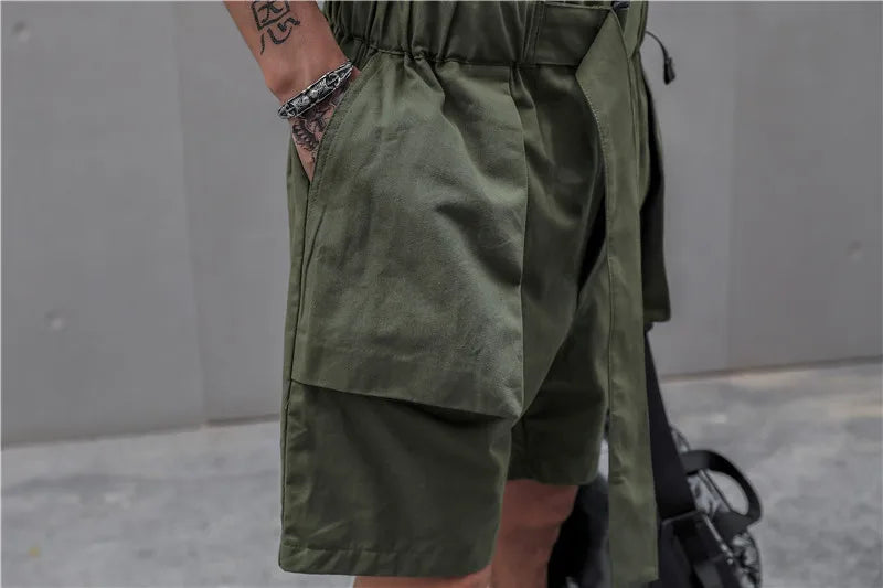 One Piece Tie Waist Belt Jumpsuit , - Streetwear Jumpsuit - Slick Street