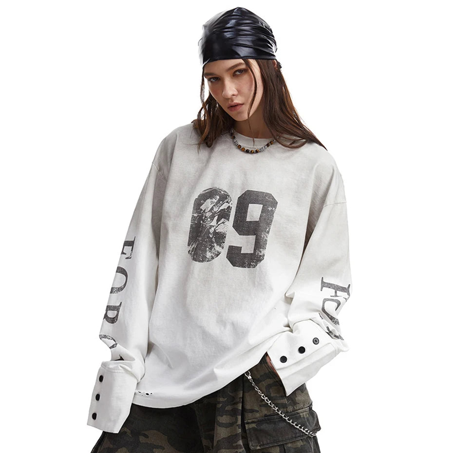 Force 09 Graphic Long Sleeve Tee , - Streetwear T-Shirt - Slick Street