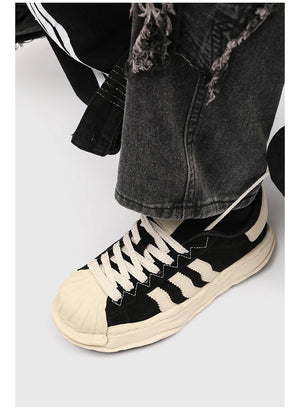 SP1 Striped Board Sneakers , - Streetwear Shoes - Slick Street