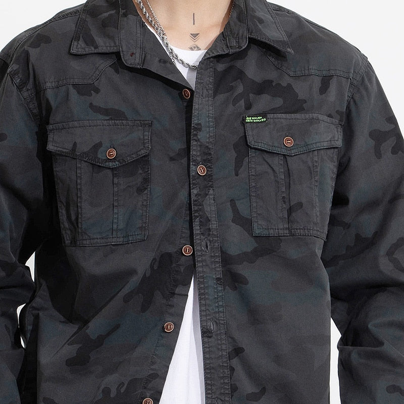 Military VSA Camouflage Shirt ,  - Streetwear Shirt - Slick Street