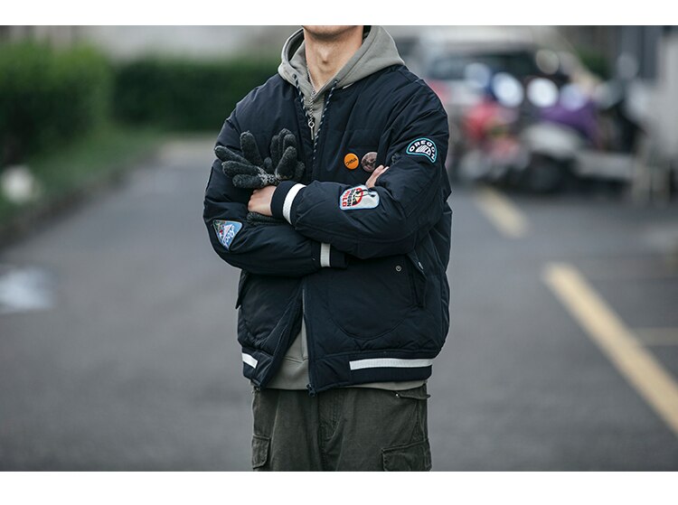 OREGON WILD Rock Patches Bomber Jacket ,  - Streetwear Jacket - Slick Street