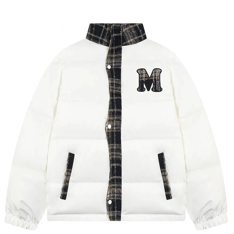 MKCH Letter Plaid Jacket ,  - Streetwear Jacket - Slick Street