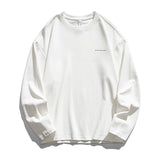 We lead, others copy© Casual Solid Long Sleeve White, XS - Streetwear T-Shirts - Slick Street