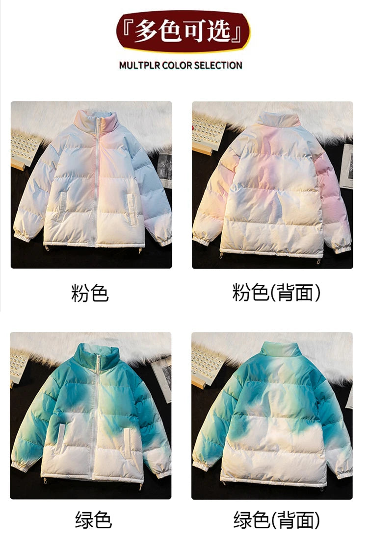 Gradient Yarn Padded Jacket , - Streetwear Jacket - Slick Street