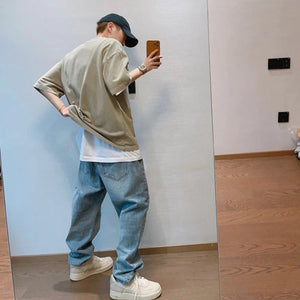 Denim Ripped Coin Pocket Jeans , - Streetwear Jeans - Slick Street