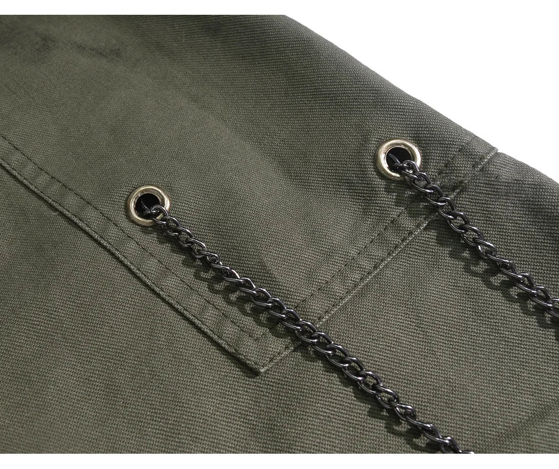 Green Color Full Length Baggy Pant , - Streetwear Pants - Slick Street