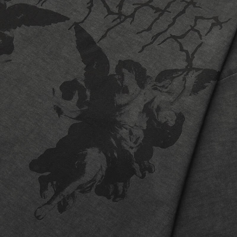 TRENCHIE Suffocation Fairy Angel Loose T-Shirt , - Streetwear T-Shirts - Slick Street