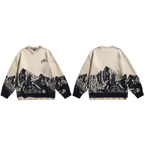 CORRECTS The Glorious Mountain Graphic Sweater , - Streetwear Sweater - Slick Street