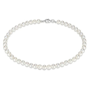 White Pearl Necklace ,  - Streetwear Necklace - Slick Street