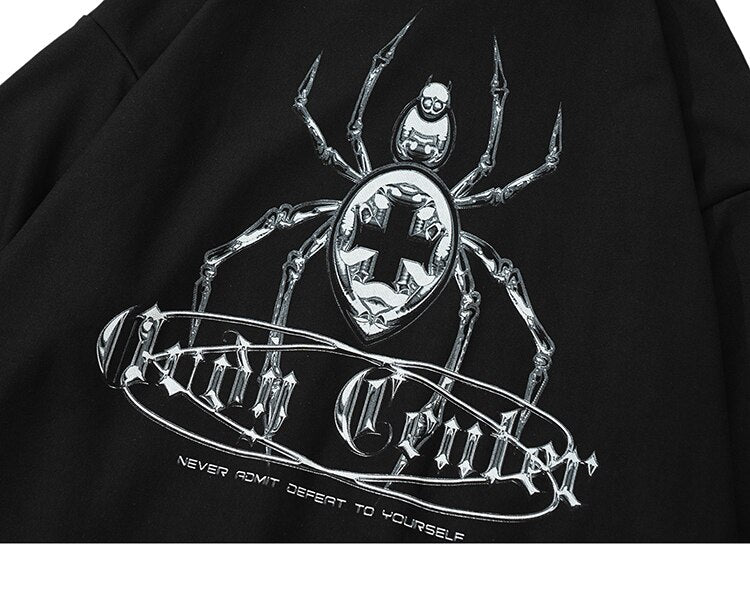 Cross Cellar Spider Graphic Hoodie ,  - Streetwear Hoodie - Slick Street