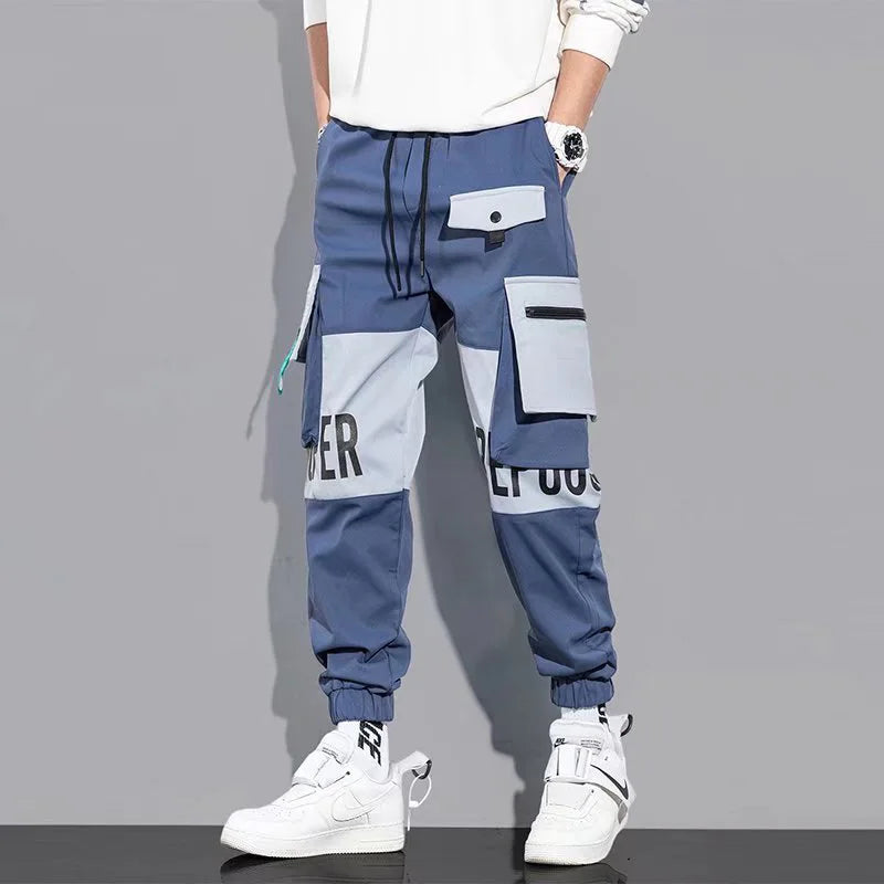 Versatile Multi Pockets Cargo Pants XXS, Blue - Streetwear Pants - Slick Street