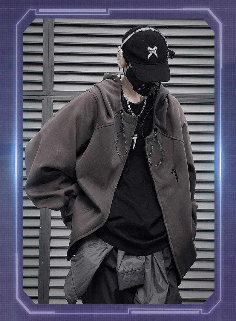 Alien 'i' Techwear Hoodie ,  - Streetwear Hoodie - Slick Street