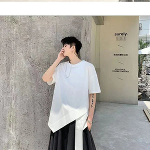 Kaju Long Bottom T-Shirt , - Streetwear T-Shirts - Slick Street