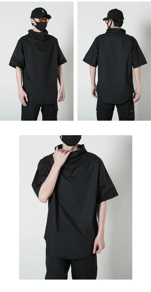 AW1 Techwear Turtleneck Shirt , - Streetwear T-Shirts - Slick Street