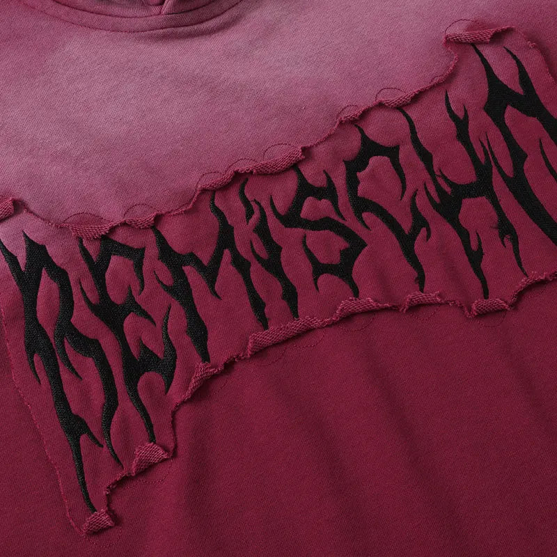 Distressed Tie-Dye Hoodie , - Streetwear Hoodie - Slick Street