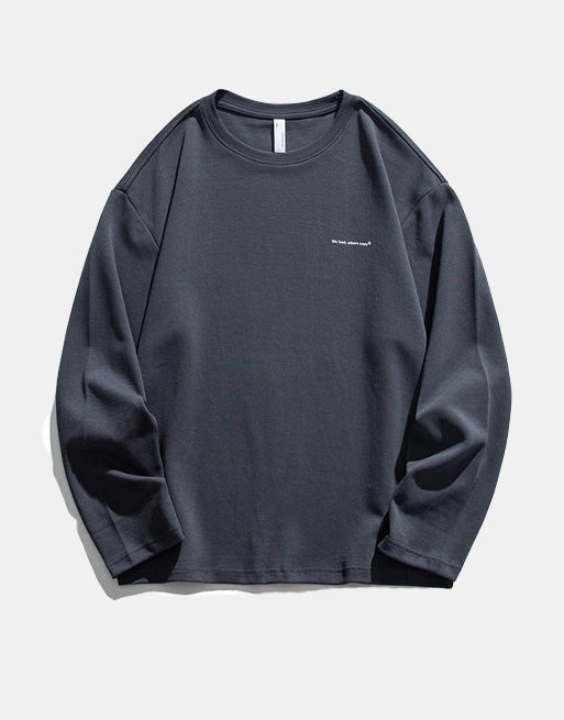 We lead, others copy© Casual Solid Long Sleeve ,  - Streetwear T-Shirt - Slick Street