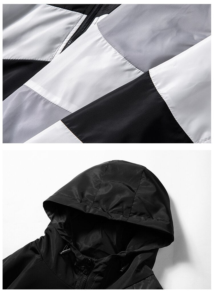 Horizontal Broad Stripe Zipper Hoodie ,  - Streetwear Hoodie - Slick Street