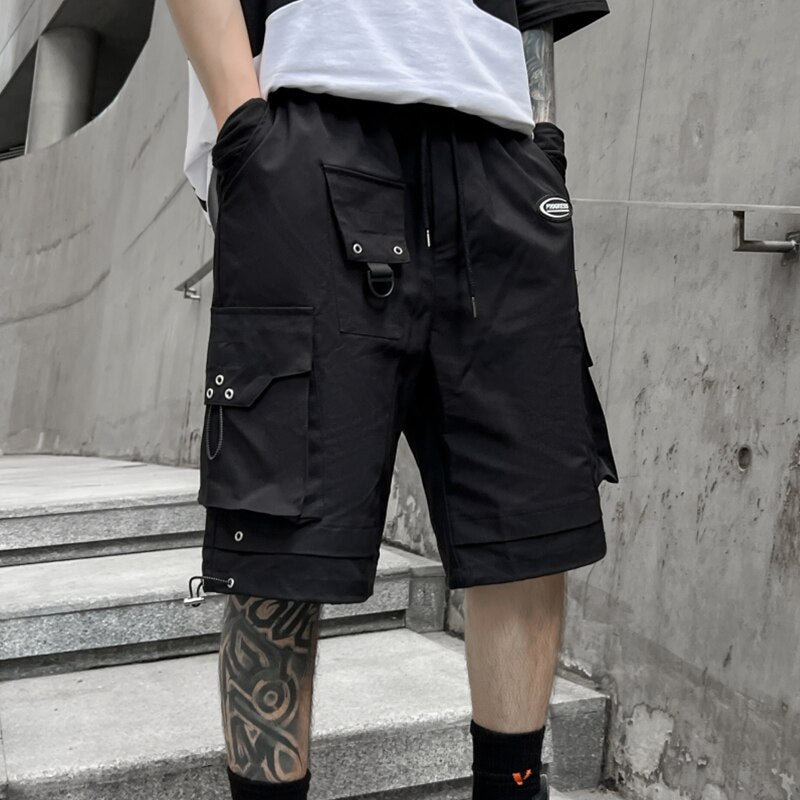 B1 Eyelet Style Combat Shorts ,  - Streetwear Shorts - Slick Street