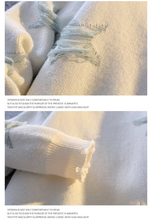 Pentagram Star Shaped Knitted Sweater , - Streetwear Sweater - Slick Street