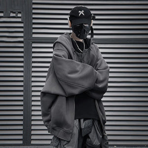 Alien 'i' Techwear Hoodie ,  - Streetwear Hoodie - Slick Street