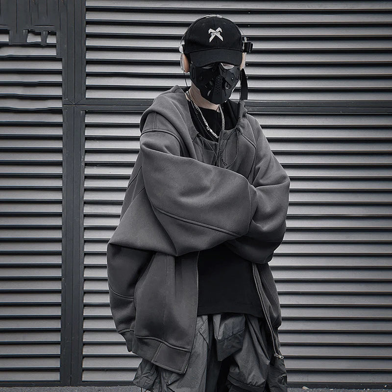 Alien 'i' Techwear Hoodie ,  - Streetwear Hoodie - Slick Street