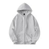Drawstring Loose Fit Hoodie Silver, XS - Streetwear Hoodie - Slick Street