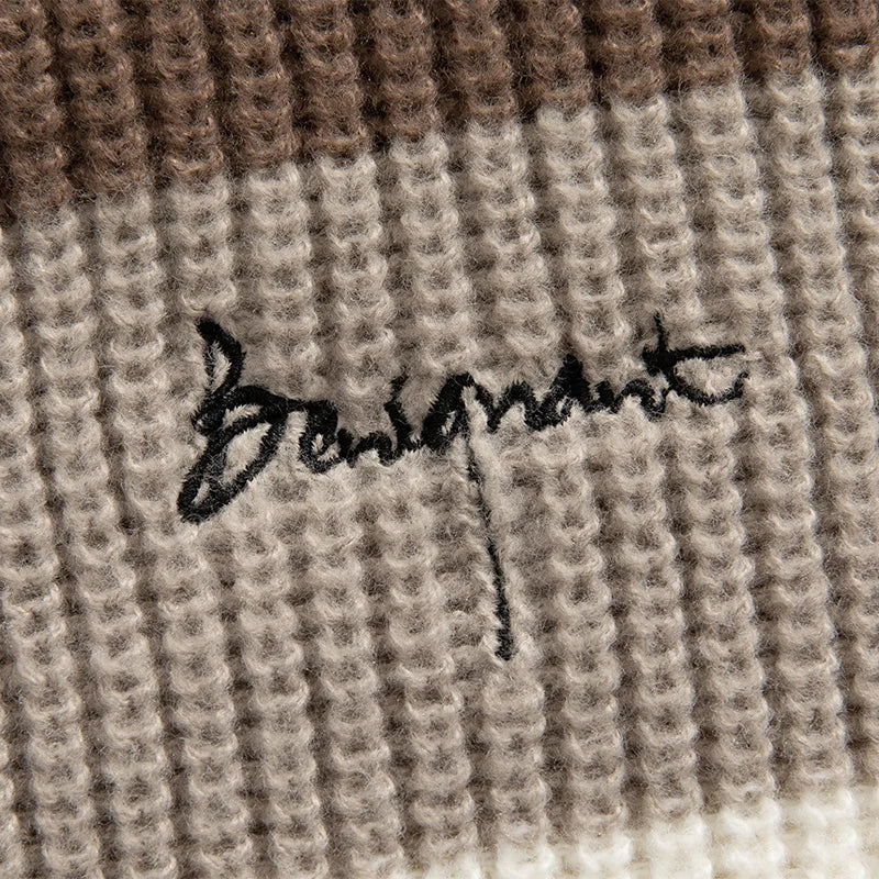 Stripe Embroidery Crochet Sweater ,  - Streetwear Sweater - Slick Street