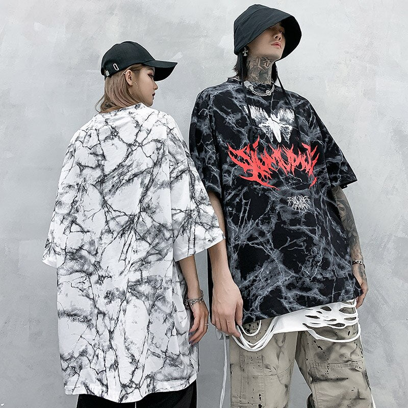 Butterfly Art Tie Die Long T-Shirt ,  - Streetwear T-Shirt - Slick Street
