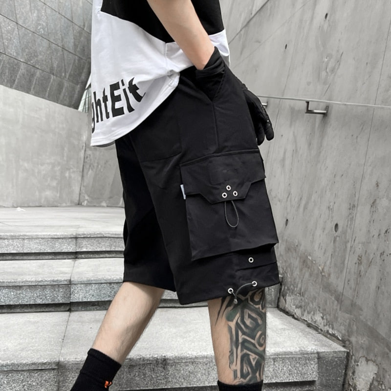 B1 Eyelet Style Combat Shorts ,  - Streetwear Shorts - Slick Street